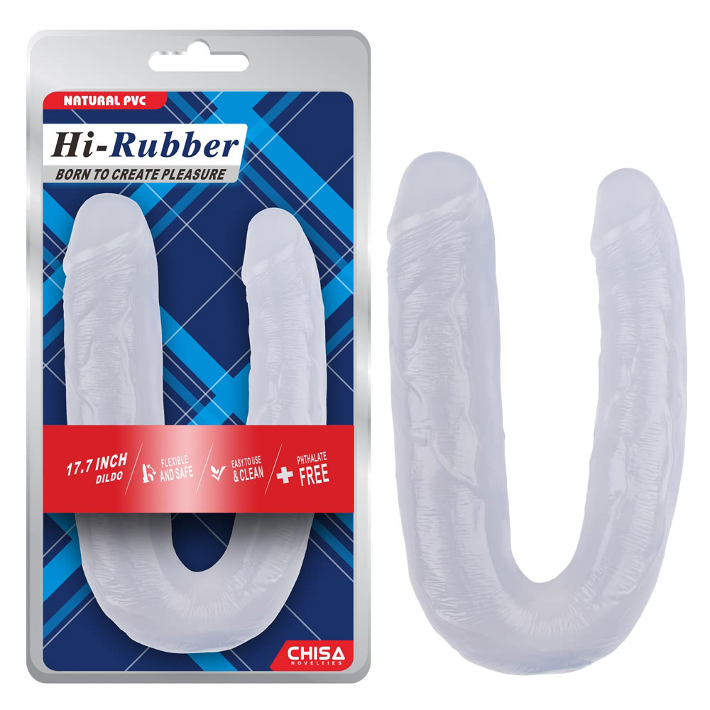 Dildo-Clear de 17,7 polegadas