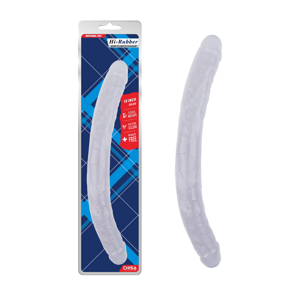 Dildo-Clear de 18 polegadas