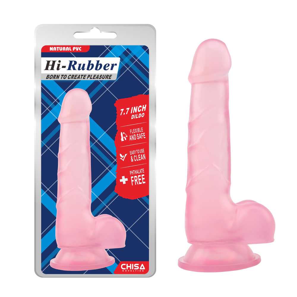 Dildo Slim de 7,7 polegadas - rosa