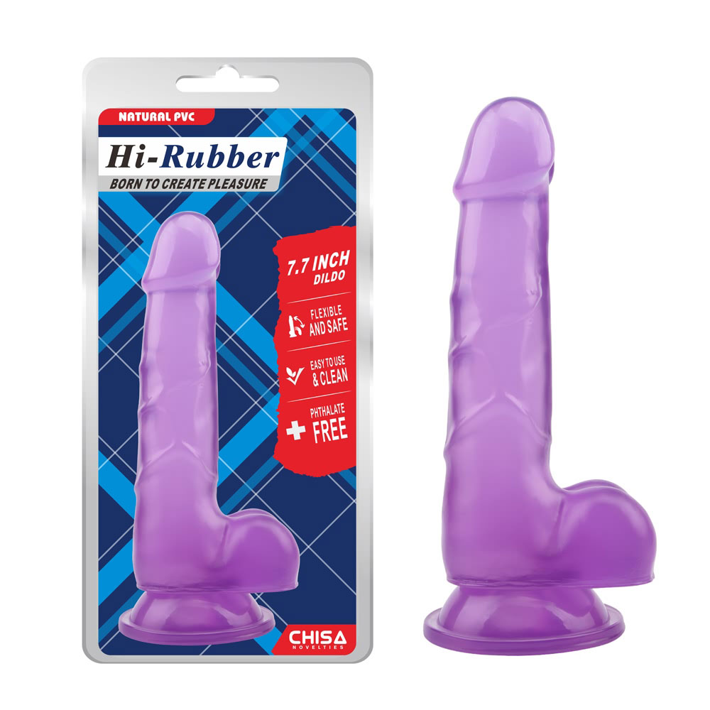 7,7 polegadas Slim Dildo-Roxo