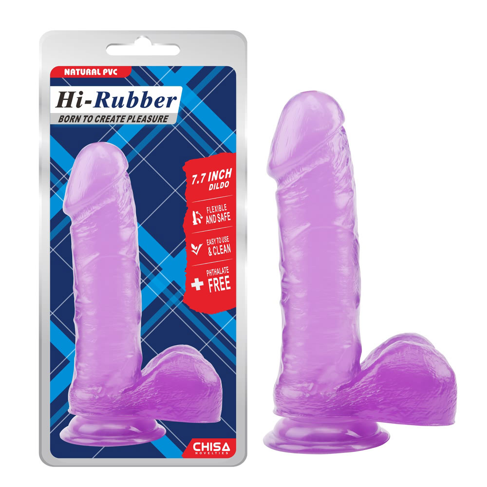 7,7 polegadas Dildo-Roxo