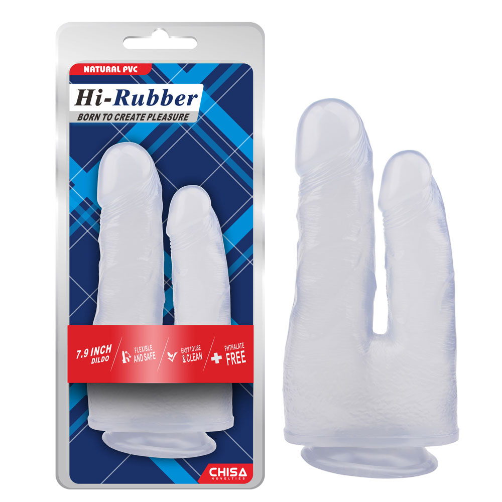 Dildo-Clear de 7,9 polegadas