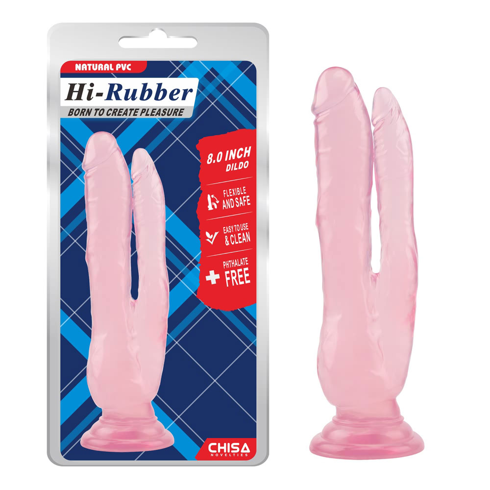 Dildo-rosa de 8,0 polegadas