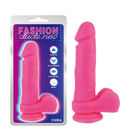 Dildo Rosa de Densidade Dupla de 8,2''