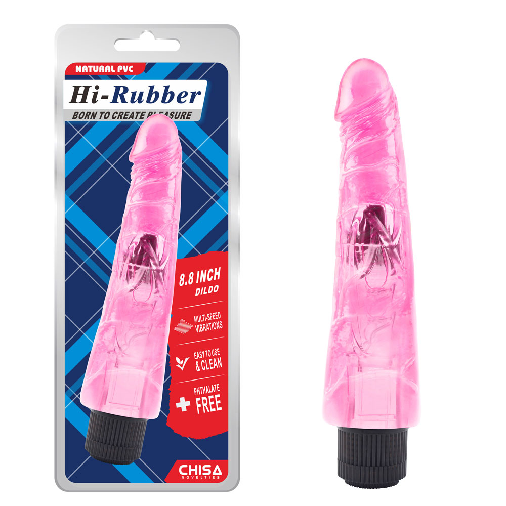 Rosa vibrador de 8,8 polegadas