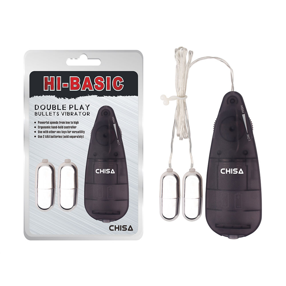 Vibrador Double Play Bullets Preto