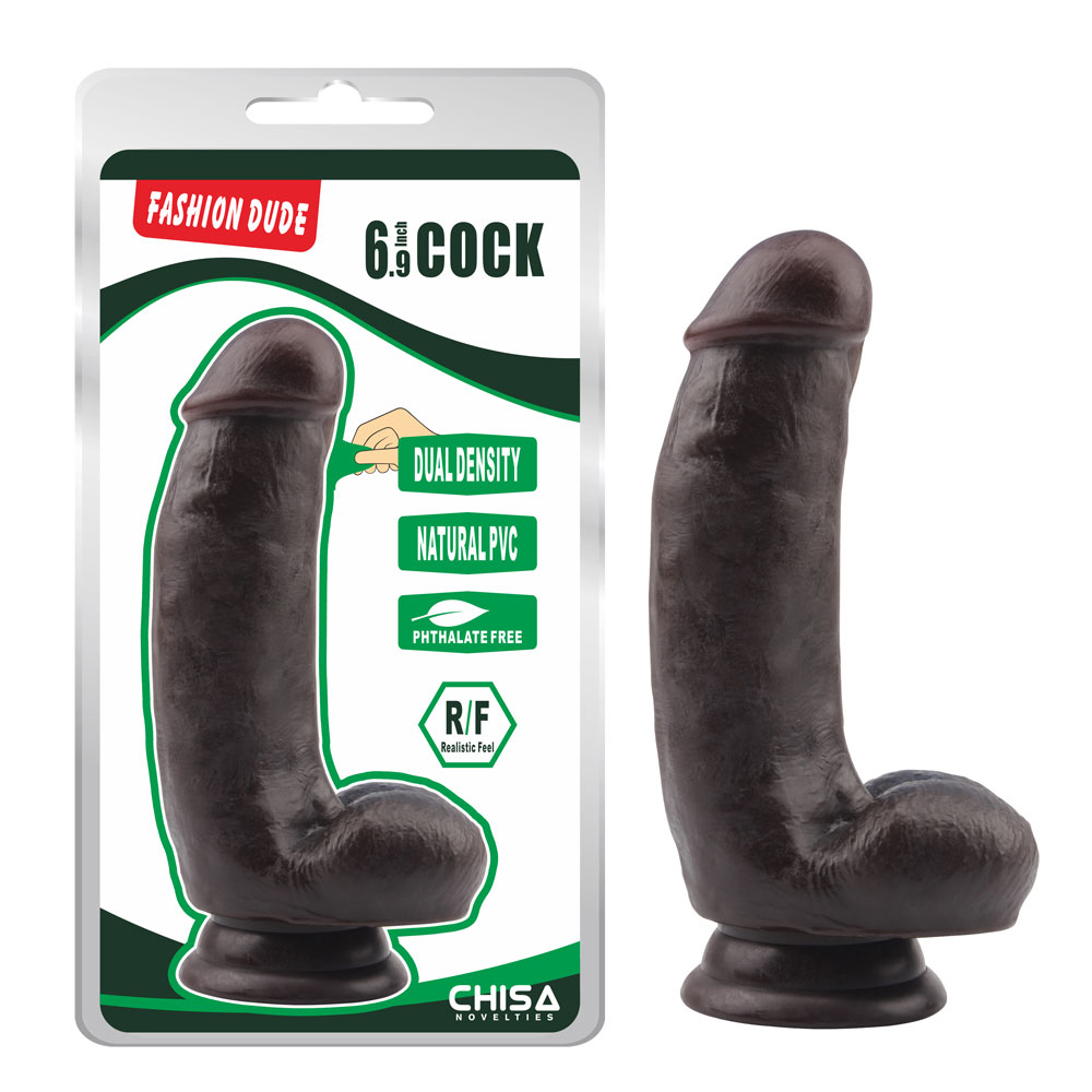 Fashion Dude-6,9 polegadas Cock-Brown