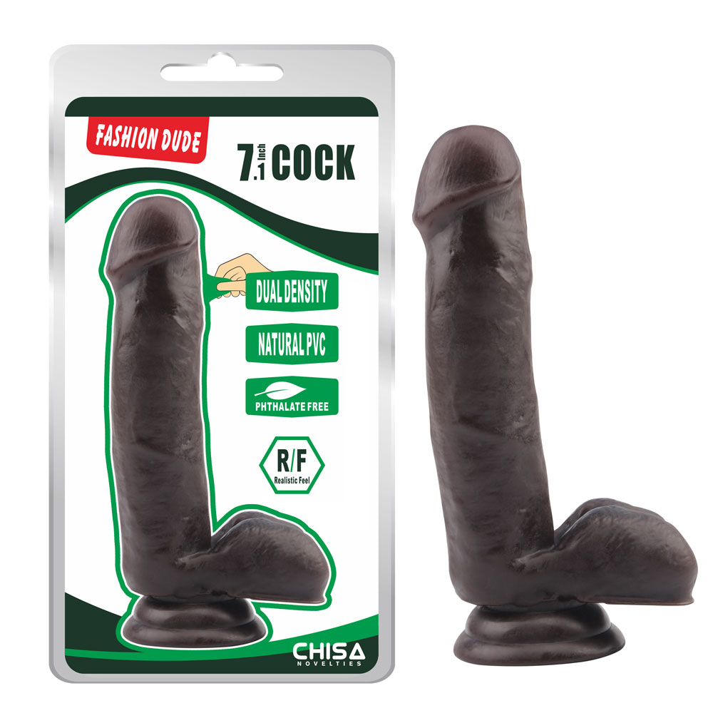 Fashion Dude-7.1 polegadas Cock-Brown