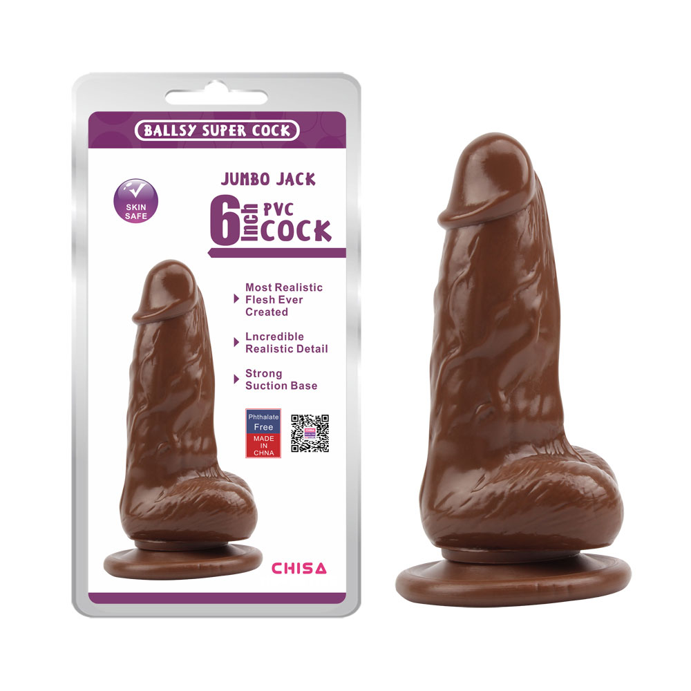 JUMBO JACK 6 Dildo - Marrom