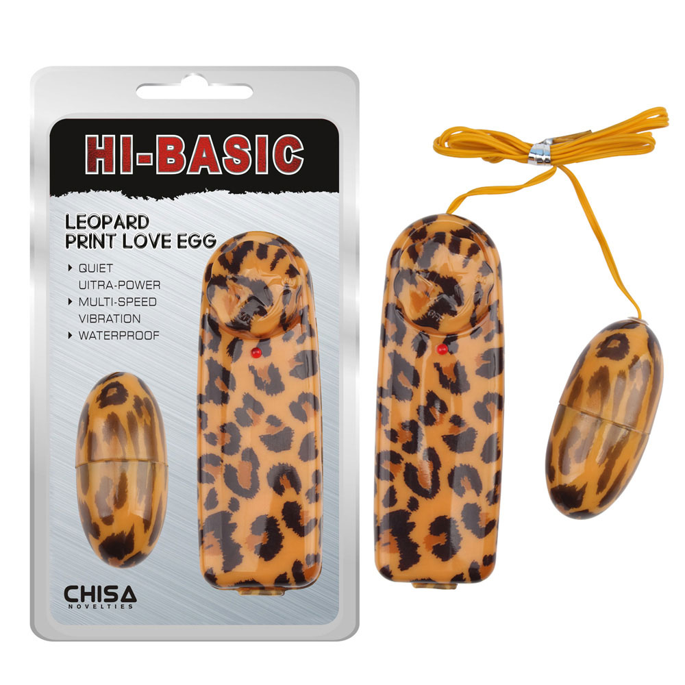 Ovo do amor com estampa de leopardo