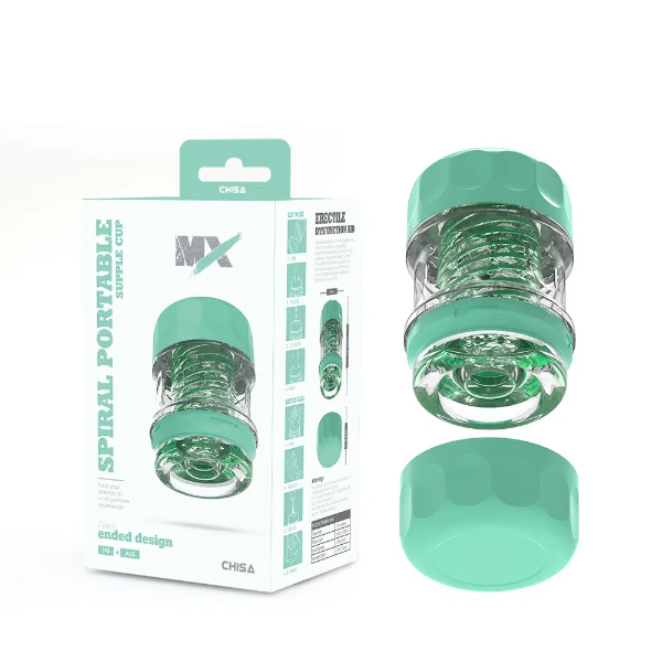 Copo flexível portátil em espiral
